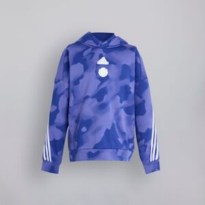 Manchester United x adidas Kids Future Icons Camo Print Hoodie Blue 13-14Y Manchester United x adidas Kids Future Icons Camo Print Hoodie Blue 13-14Y