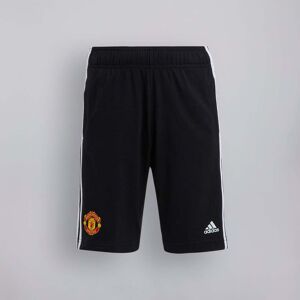 Manchester United x adidas Kids Essentials 3-Stripes Knit Shorts Black 15-16Y Manchester United x adidas Kids Essentials 3-Stripes Knit Shorts Black 15-16Y