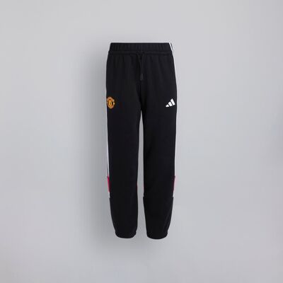 Manchester United x adidas Kids Essentials Tiberio 3-Stripes Fleece Joggers Black/Red 9-10Y Manchester United x adidas Kids Essentials Tiberio 3-Stripes Fleece Joggers Black/Red 9-10Y