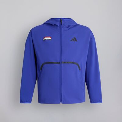 Manchester United x adidas Kids City Tech Winterised Full-Zip Hoodie Blue 7-8Y Manchester United x adidas Kids City Tech Winterised Full-Zip Hoodie Blue 7-8Y