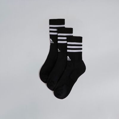 Manchester United x adidas 3-Stripes Cushioned Crew Socks 3-Pack Black XS Manchester United x adidas 3-Stripes Cushioned Crew Socks 3-Pack Black XS