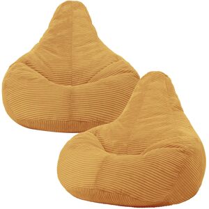 icon® icon Dalton Cord Gaming Bean Bag Chair, Set of 2, Corduroy Recliner Beanbag, Ochre Yellow icon® icon Dalton Cord Gaming Bean Bag Chair, Set of 2, Corduroy Recliner Beanbag, Ochre Yellow