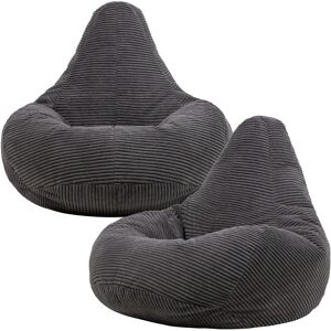 icon® icon Dalton Cord Gaming Bean Bag Chair, Set of 2, Corduroy Recliner Beanbag, Charcoal icon® icon Dalton Cord Gaming Bean Bag Chair, Set of 2, Corduroy Recliner Beanbag, Charcoal