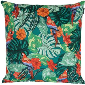 icon® Veeva Bright Parrot Print Indoor Outdoor Fibre Filled 43x43 Scatter Cushion, Green icon® Veeva Bright Parrot Print Indoor Outdoor Fibre Filled 43x43 Scatter Cushion, Green