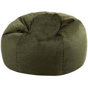 icon® icon Velvet Bean Bag Classic Chair Large Beanbag, Olive icon® icon Velvet Bean Bag Classic Chair Large Beanbag, Olive