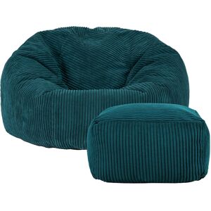 icon® icon Cord Bean Bag Chairs Classic Gaming Chair Bean Bags & Foostool Combo, Teal icon® icon Cord Bean Bag Chairs Classic Gaming Chair Bean Bags & Foostool Combo, Teal