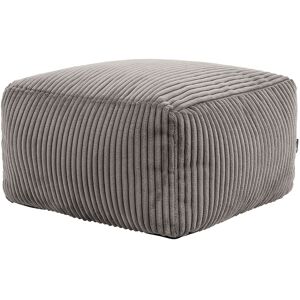 icon® icon Theo Cord Footstool Large Square Pouffe, Charcoal Grey icon® icon Theo Cord Footstool Large Square Pouffe, Charcoal Grey