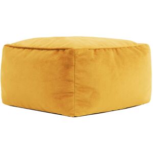 icon® icon Amara Velvet Pouffe Large Square Footstool, Ochre Yellow icon® icon Amara Velvet Pouffe Large Square Footstool, Ochre Yellow