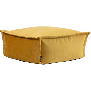 icon® icon Vita Velvet Pouffe Large Square Footstool, Ochre Yellow icon® icon Vita Velvet Pouffe Large Square Footstool, Ochre Yellow