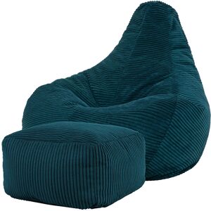 icon® icon Dalton Cord Highback Gaming Bean Bag Chair & Footstool Beanbag, Teal icon® icon Dalton Cord Highback Gaming Bean Bag Chair & Footstool Beanbag, Teal