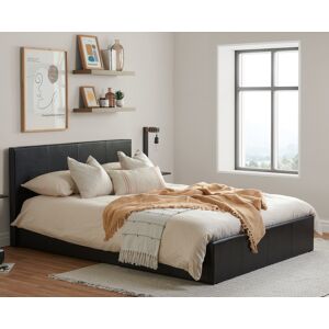Berlin - King Size - Brown Leather Ottoman Storage Bed Frame - King - Happy Beds Berlin - King Size - Brown Leather Ottoman Storage Bed Frame - King - Happy Beds