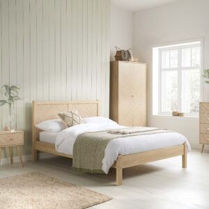 Herringford – Double – Low Foot-End Bed – Oak – Wooden – 4ft6 - Happy Beds Herringford – Double – Low Foot-End Bed – Oak – Wooden – 4ft6 - Happy Beds