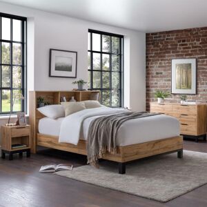 Bali - Single - Bookcase Storage Bed - Oak - Wooden - 3ft - Happy Beds Bali - Single - Bookcase Storage Bed - Oak - Wooden - 3ft - Happy Beds