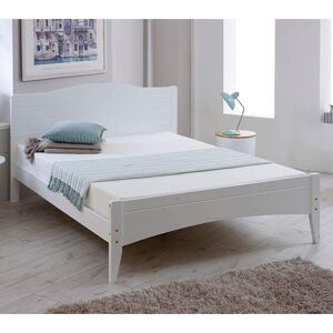 Lauren - Small Double - White - Wooden - Low Foot-End Bed - 4ft - Happy Beds Lauren - Small Double - White - Wooden - Low Foot-End Bed - 4ft - Happy Beds
