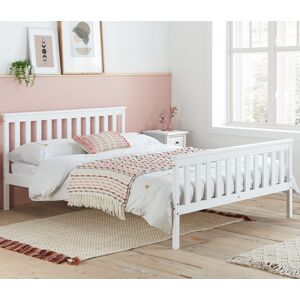 Oxford - Small Double - Low Foot End Bed - White - Wooden - 4ft - Happy Beds Oxford - Small Double - Low Foot End Bed - White - Wooden - 4ft - Happy Beds