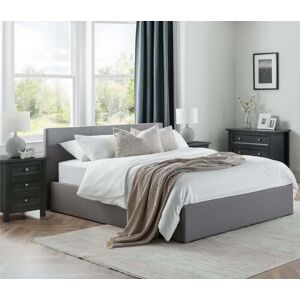 Rialto - Double - Ottoman Bed - Grey - Fabric - 4ft6 - Happy Beds Rialto - Double - Ottoman Bed - Grey - Fabric - 4ft6 - Happy Beds
