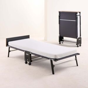 Happy Beds Jay-Be – Single - Rollaway Folding Bed with Memory Mattress – White/Black – Metal/Fabric – 3ft Happy Beds Jay-Be – Single - Rollaway Folding Bed with Memory Mattress – White/Black – Metal/Fabric – 3ft