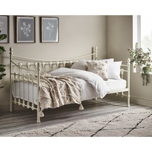 Versailles - Single - Guest Day Bed - White - Metal - 3ft - Happy Beds Versailles - Single - Guest Day Bed - White - Metal - 3ft - Happy Beds