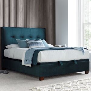 Walkworth - Double – Fabric Ottoman Storage Bed - Blue - Fabric – 4ft6 – Happy Beds Walkworth - Double – Fabric Ottoman Storage Bed - Blue - Fabric – 4ft6 – Happy Beds