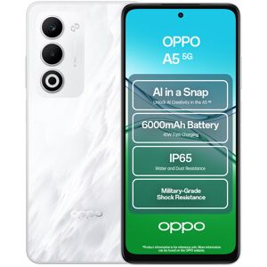 Refurbished - OPPO A5 5G 128GB 4GB RAM 6.67" Dual Sim ColorOS Smartphone White Refurbished - OPPO A5 5G 128GB 4GB RAM 6.67" Dual Sim ColorOS Smartphone White