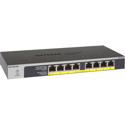 NETGEAR ProSAFE GS108LP Unmanaged Wired 1000Mbps Gigabit Ethernet 8 Ports Network Switch NETGEAR ProSAFE GS108LP Unmanaged Wired 1000Mbps Gigabit Ethernet 8 Ports Network Switch