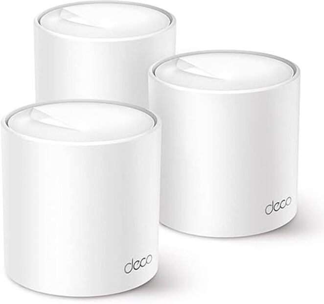 TP-LINK DECO X50 3-Pack Wi-Fi 6 AX3000 Mesh Router - Seamless Coverage, AI-Driven, PoE Supported