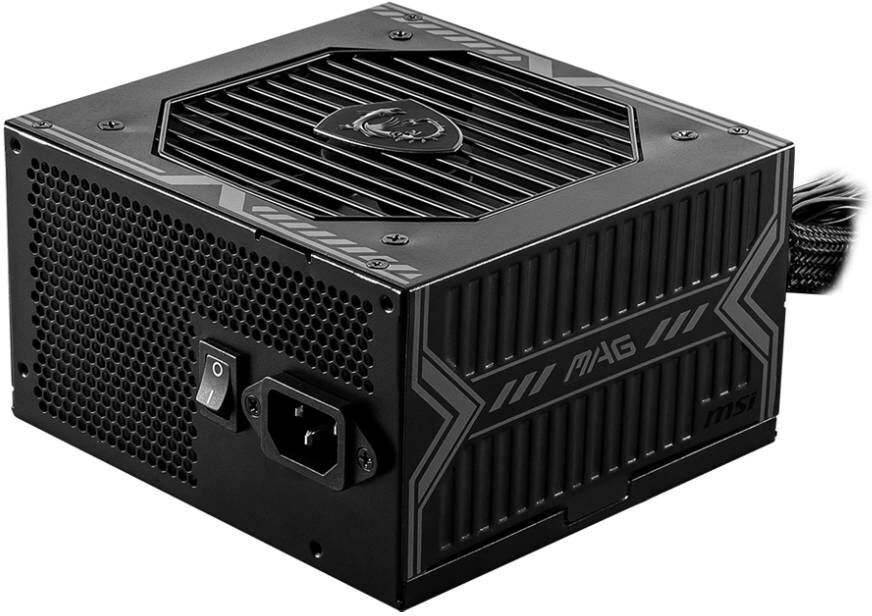 MSI MAG A650BN 650W 80+ Bronze ATX Power Supply Unit - 12V Single Rail, Low Noise Fan, 5-Year Warranty