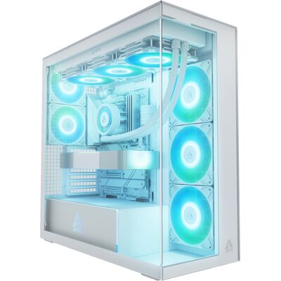 Arctic Xtender ARGB Tempered Glass Mid Tower PC Case -White Arctic Xtender ARGB Tempered Glass Mid Tower PC Case -White
