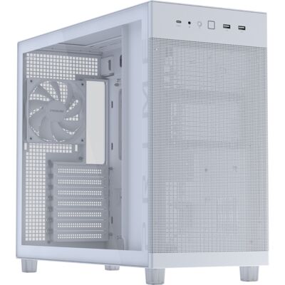 ASUS Prime AP303 Tempered Glass Mid-Tower PC Case - White ASUS Prime AP303 Tempered Glass Mid-Tower PC Case - White