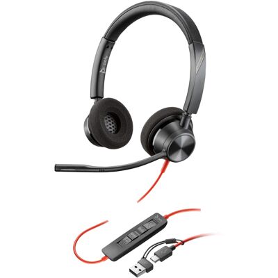 Poly Blackwire 3320 Stereo USB-C Headset Poly Blackwire 3320 Stereo USB-C Headset