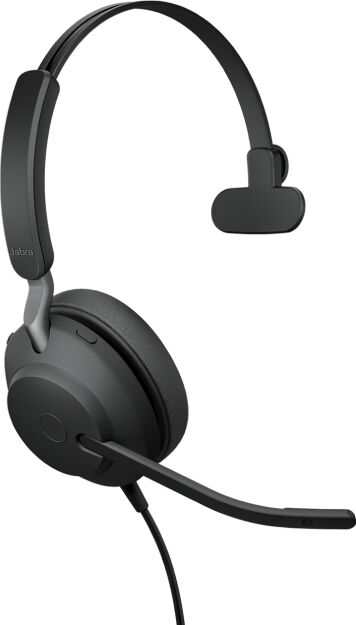 Jabra Evolve2 40 Mono Headset Microphone - Advanced UC-Certified Professional Call Performance & Comfort - 24089-889-899