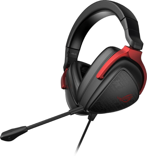 ASUS ROG DELTA S Core Wired Gaming Headset, 50mm Drivers, Discord/TeamSpeak Mic, Black - 90YH03JC-B1UA00