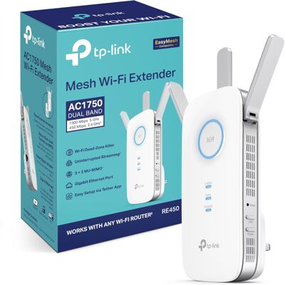 TP-Link AC1750 RE450 Dual Band WiFi Range Extender TP-Link AC1750 RE450 Dual Band WiFi Range Extender
