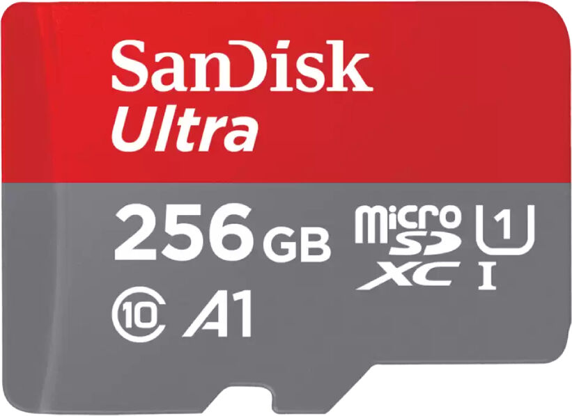 SanDisk Ultra 256GB MicroSDXC Memory Card - Red High Speed Storage for Android & Windows Devices SDSQUAC-256G-GN6MA
