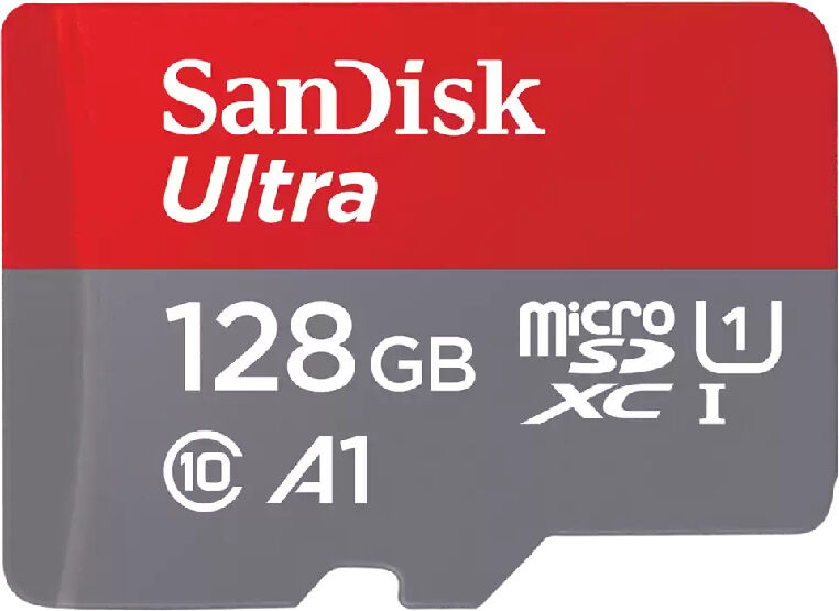 SanDisk Ultra 128GB MicroSDXC UHS-I Memory Card - Red High Speed Storage for Android & Windows