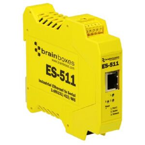 Lenovo Ethernet to Serial Device ES-511 - RS232/RS422/485, 1 Port, Industrial Ethernet, -30 to +80°C, DIN Rail Mount Lenovo Ethernet to Serial Device ES-511 - RS232/RS422/485, 1 Port, Industrial Ethernet, -30 to +80°C, DIN Rail Mount