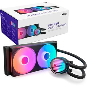 NZXT Kraken Core 240mm RGB Intel/AMD AIO Liquid CPU Cooler - Black NZXT Kraken Core 240mm RGB Intel/AMD AIO Liquid CPU Cooler - Black