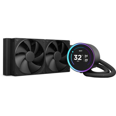 Refurbished - NZXT Kraken Elite 240 Intel/AMD AIO Liquid Cooler w/ 2.72" IPS LCD - Black Refurbished - NZXT Kraken Elite 240 Intel/AMD AIO Liquid Cooler w/ 2.72" IPS LCD - Black
