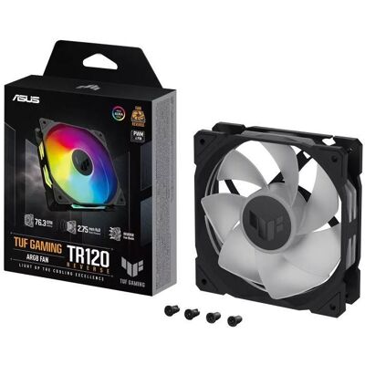 ASUS TUF Gaming TR120 ARGB Reverse Case Fan - Black ASUS TUF Gaming TR120 ARGB Reverse Case Fan - Black