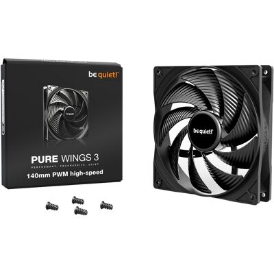 be quiet! Pure Wings 3 140mm PWM Case Fan be quiet! Pure Wings 3 140mm PWM Case Fan