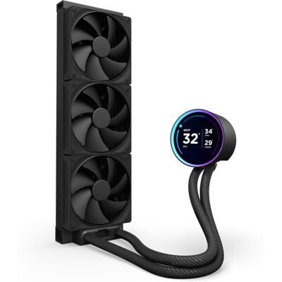 NZXT Kraken 360mm Elite V2 Liquid Cooler - Turbo CPU Cooling, RGB Screen, High Flow Pump NZXT Kraken 360mm Elite V2 Liquid Cooler - Turbo CPU Cooling, RGB Screen, High Flow Pump