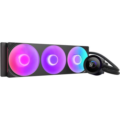 NZXT Kraken Plus 360mm ARGB Intel/AMD AIO CPU Liquid Cooler w/ 1.54" LCD - Black NZXT Kraken Plus 360mm ARGB Intel/AMD AIO CPU Liquid Cooler w/ 1.54" LCD - Black