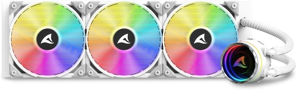 Sharkoon S90 RGB 360mm Liquid Cooler - 16.7M Colors, Up to 2000RPM Fans, Easy Installation, CPU Compatible