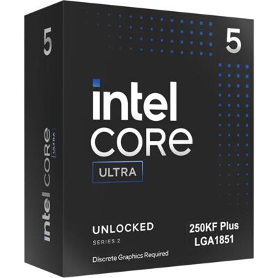 Intel Core Ultra 5 250KF Plus Core Ultra Series 2 LGA 1851 30MB Smart Cache Processor Intel Core Ultra 5 250KF Plus Core Ultra Series 2 LGA 1851 30MB Smart Cache Processor