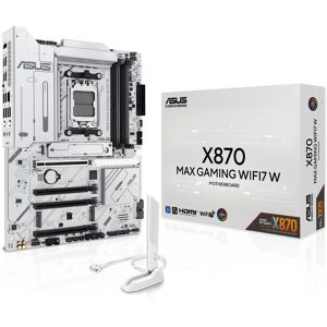 ASUS X870 MAX GAMING WIFI7 W Motherboard - AMD Ryzen 9000 Series - AI Cooling II - DDR5 Support - Up to 128 Gbps M.2 Slots ASUS X870 MAX GAMING WIFI7 W Motherboard - AMD Ryzen 9000 Series - AI Cooling II - DDR5 Support - Up to 128 Gbps M.2 Slots