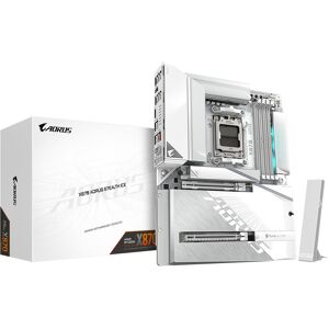 GIGABYTE X870 AORUS STEALTH ICE AMD X870 ATX Socket AM5 Motherboard - White GIGABYTE X870 AORUS STEALTH ICE AMD X870 ATX Socket AM5 Motherboard - White