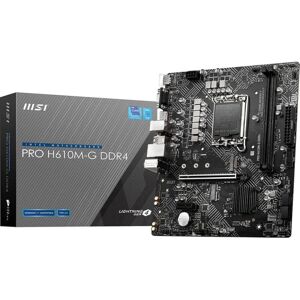 MSI PRO H610M-G DDR4 Intel H610 Socket LGA 1700 micro ATX Motherboard MSI PRO H610M-G DDR4 Intel H610 Socket LGA 1700 micro ATX Motherboard