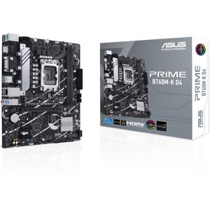 ASUS PRIME B760M-K D4 micro ATX LGA 1700 Motherboard for Intel 12th & 13th Gen Processors PCIe 4.0 ASUS PRIME B760M-K D4 micro ATX LGA 1700 Motherboard for Intel 12th & 13th Gen Processors PCIe 4.0