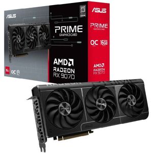 ASUS PRIME-RX9070-O16G 16GB OC Graphics Card Axial-Tech Fans Dual BIOS 2.5-Slot Design ASUS PRIME-RX9070-O16G 16GB OC Graphics Card Axial-Tech Fans Dual BIOS 2.5-Slot Design