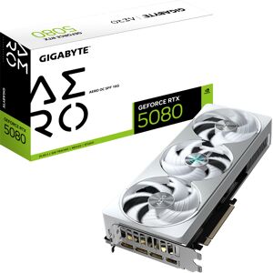 GIGABYTE GeForce RTX 5080 AERO SFF 16GB OC Graphics Card - White GIGABYTE GeForce RTX 5080 AERO SFF 16GB OC Graphics Card - White